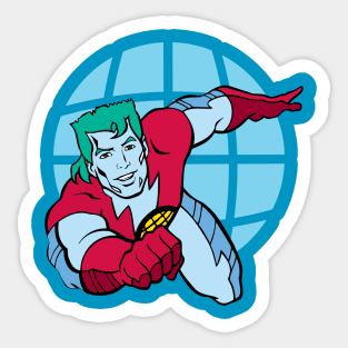 Captain Planet Blue Globe Sticker